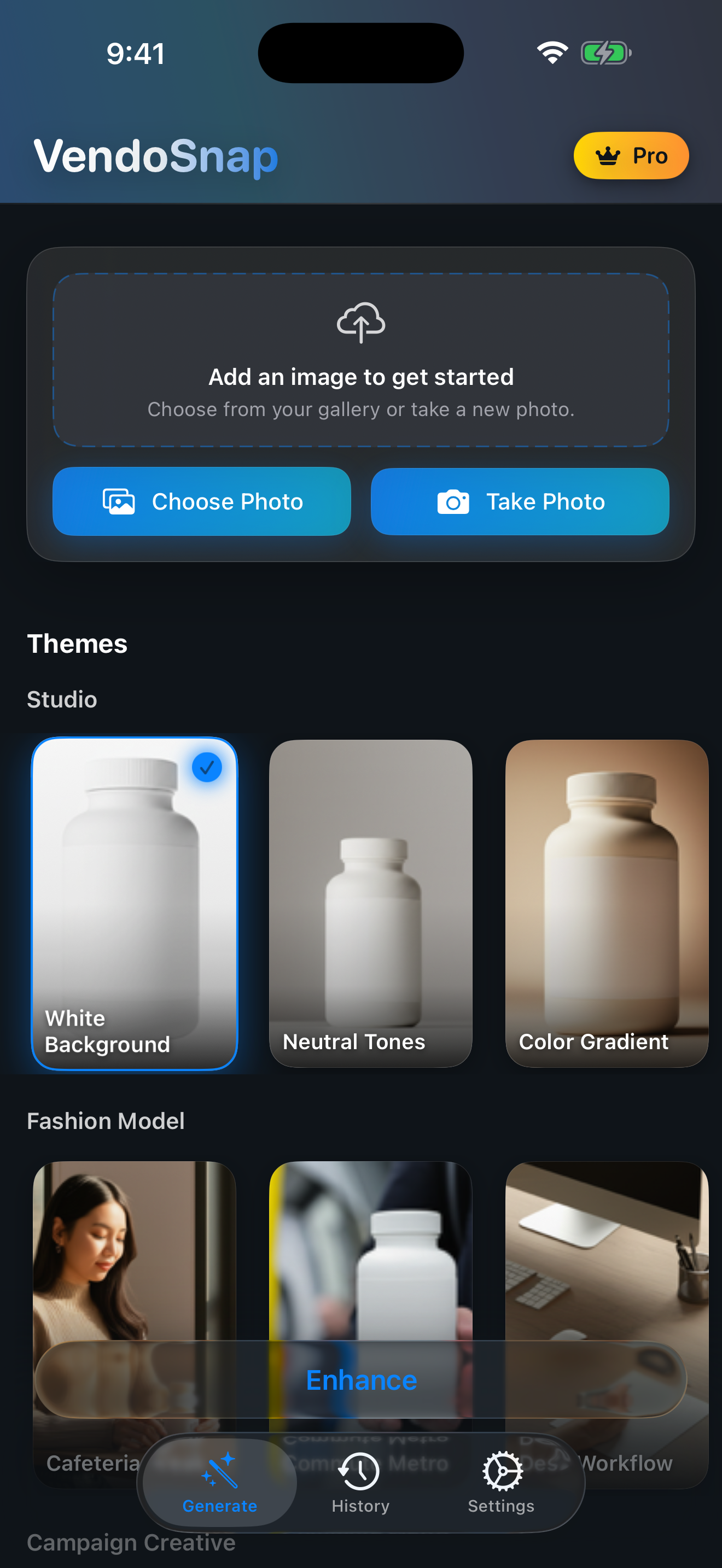 VendoSnap App Screenshot